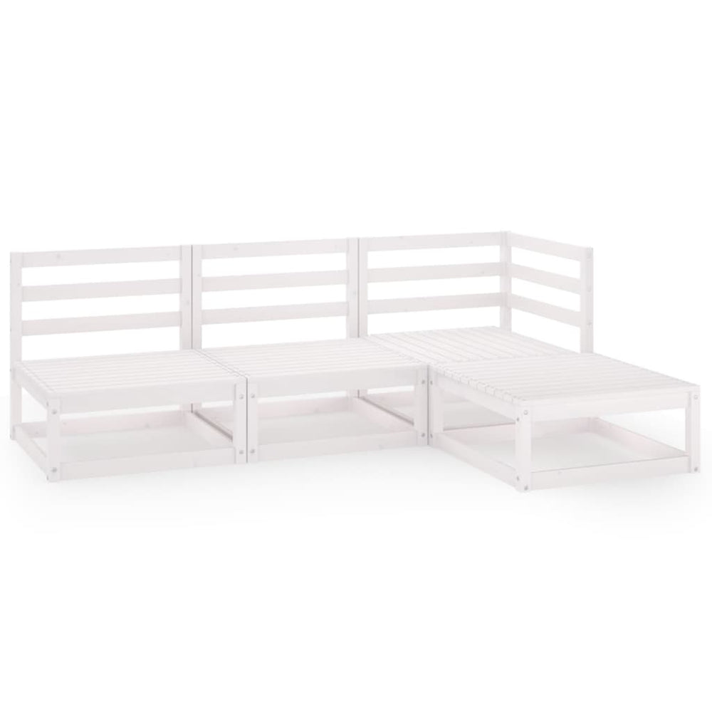 Set Mobilier De Grădină, 4 Piese, , Lemn Masiv De Pin