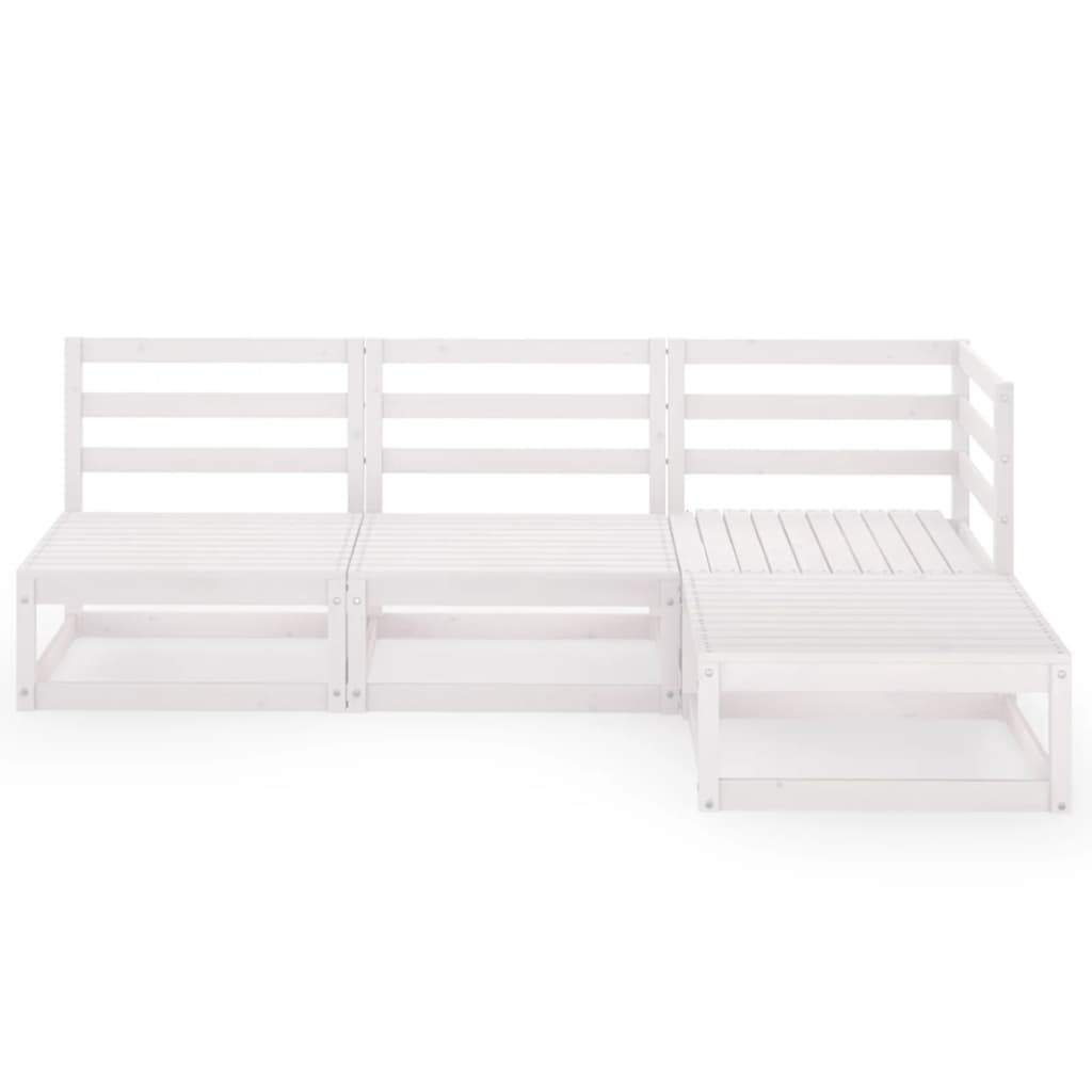 Set Mobilier De Grădină, 4 Piese, , Lemn Masiv De Pin
