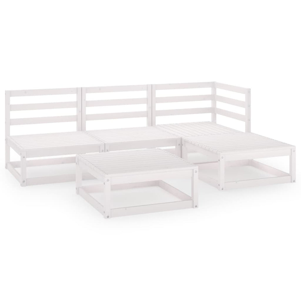 Set Mobilier De Grădină, 4 Piese, , Lemn Masiv De Pin