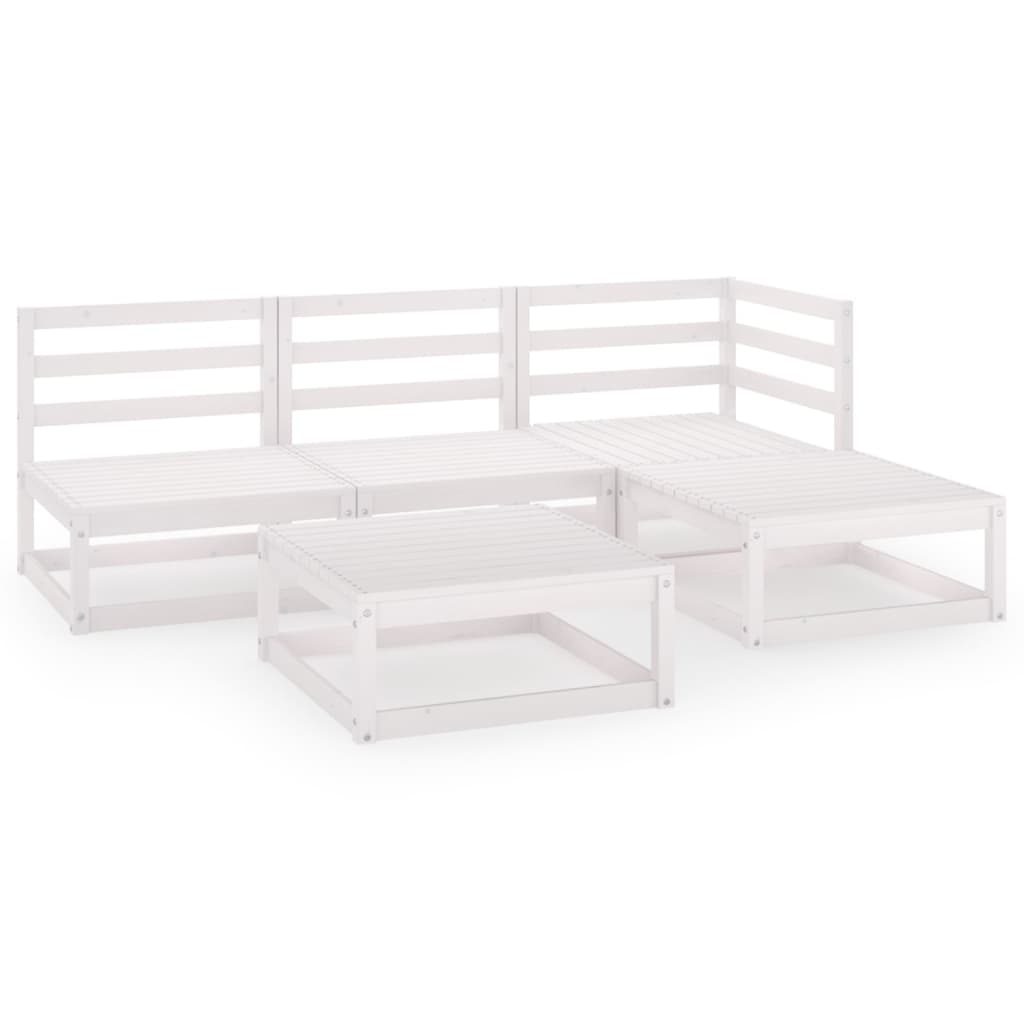 Set Mobilier De Grădină, 4 Piese, , Lemn Masiv De Pin