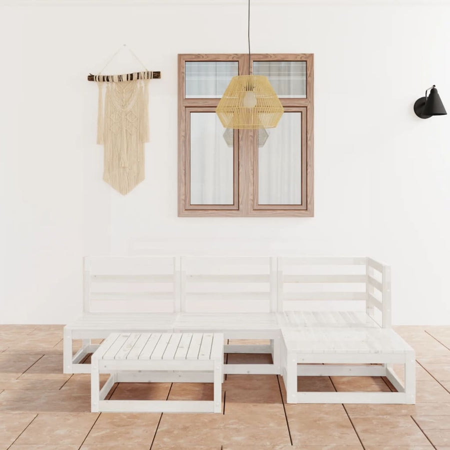Set Mobilier De Grădină, 4 Piese, , Lemn Masiv De Pin