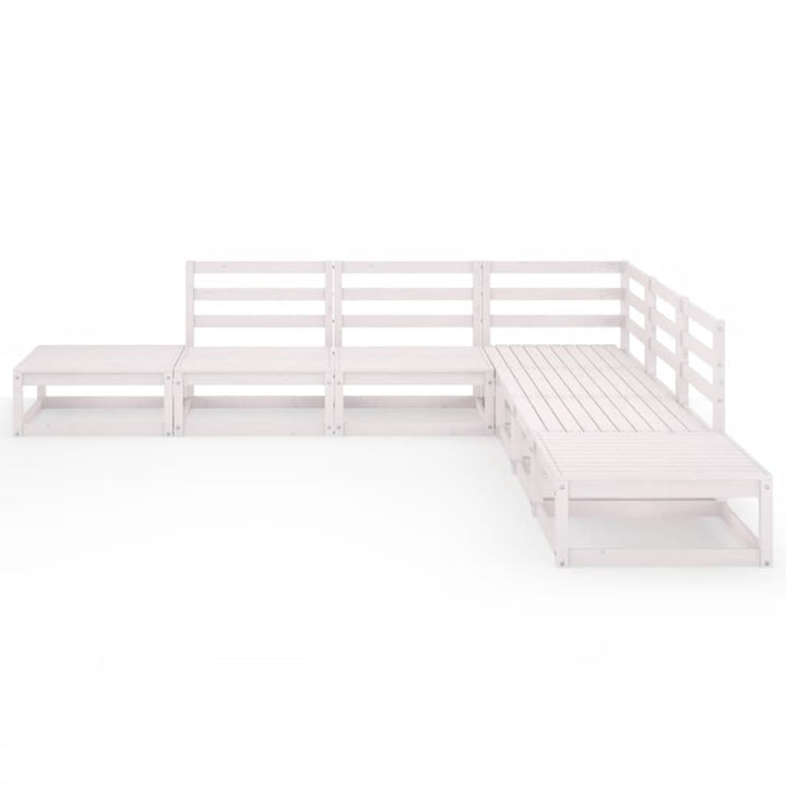 Set Mobilier De Grădină, 7 Piese, , Lemn Masiv De Pin