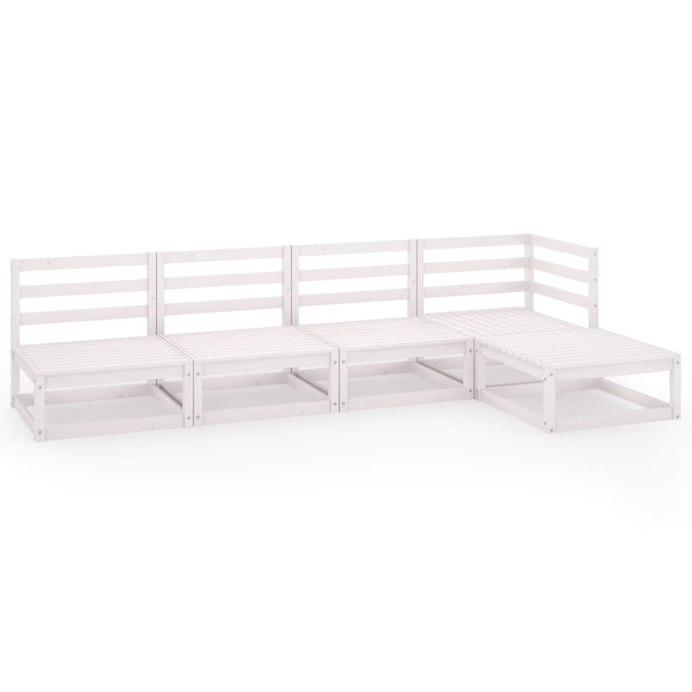 Set Mobilier De Grădină, 5 Piese, , Lemn Masiv De Pin