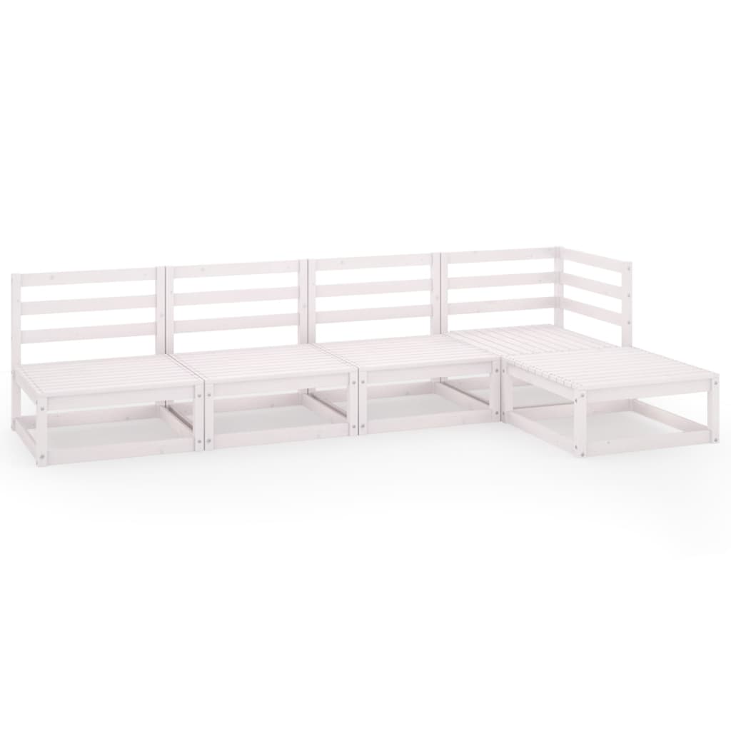 Set Mobilier De Grădină, 5 Piese, , Lemn Masiv De Pin