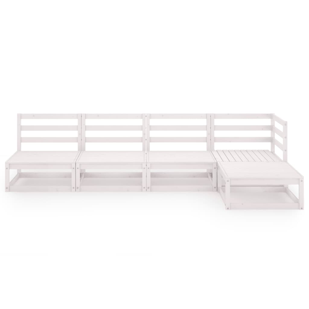 Set Mobilier De Grădină, 5 Piese, , Lemn Masiv De Pin