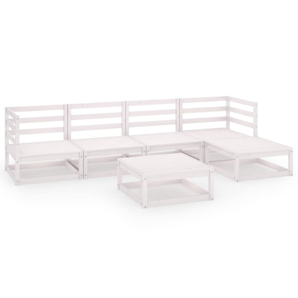 Set Mobilier De Grădină, 6 Piese, , Lemn Masiv De Pin