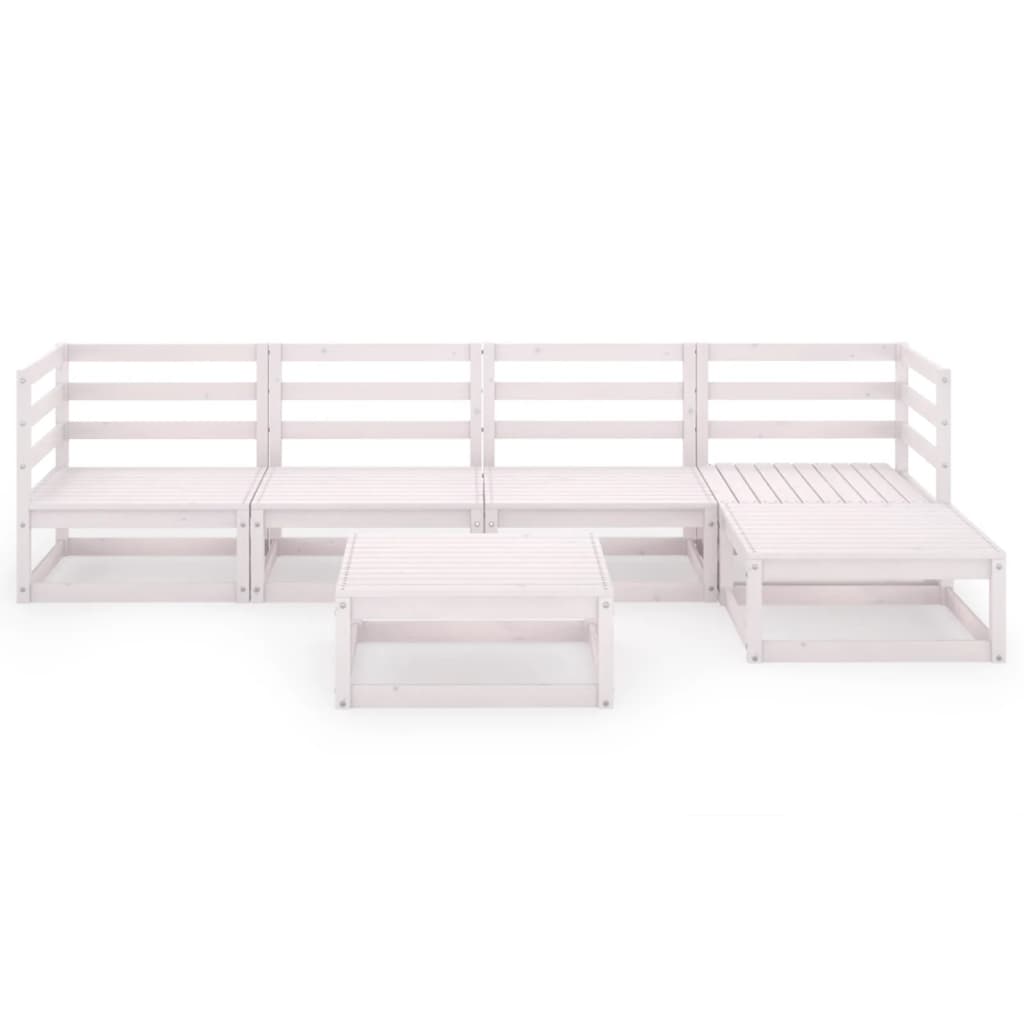 Set Mobilier De Grădină, 6 Piese, , Lemn Masiv De Pin
