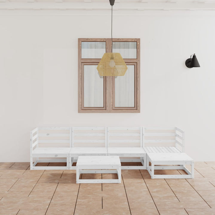 Set Mobilier De Grădină, 6 Piese, , Lemn Masiv De Pin
