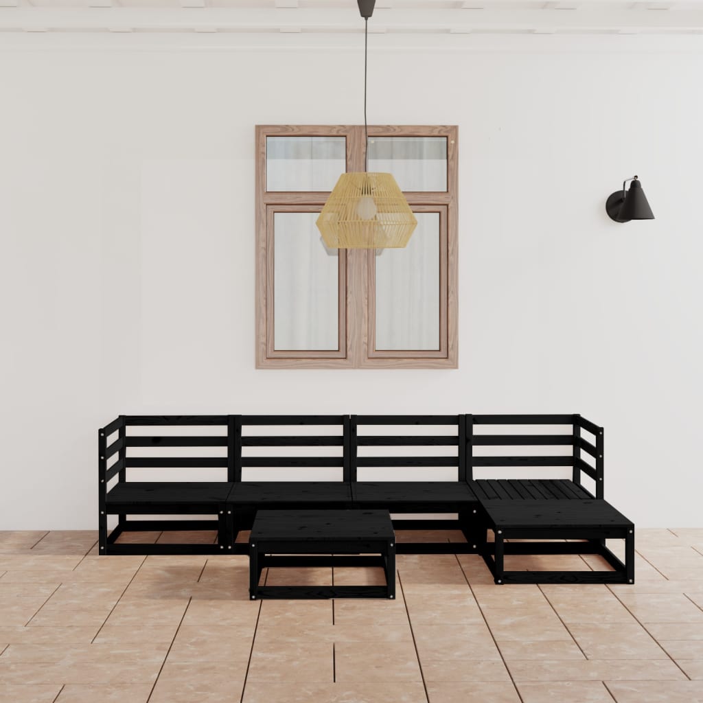 Set Mobilier De Grădină, 6 Piese, , Lemn Masiv De Pin