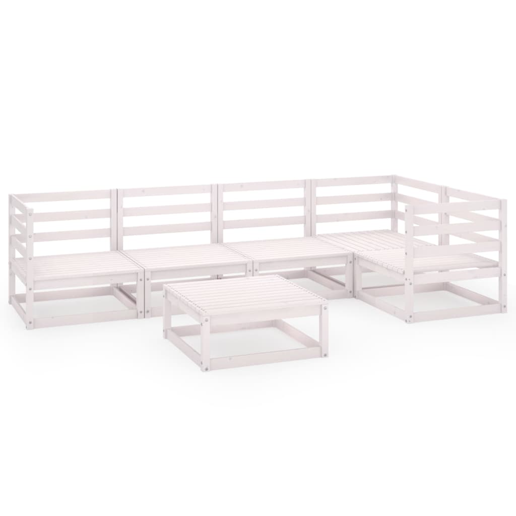 Set Mobilier De Grădină, 6 Piese, , Lemn Masiv De Pin
