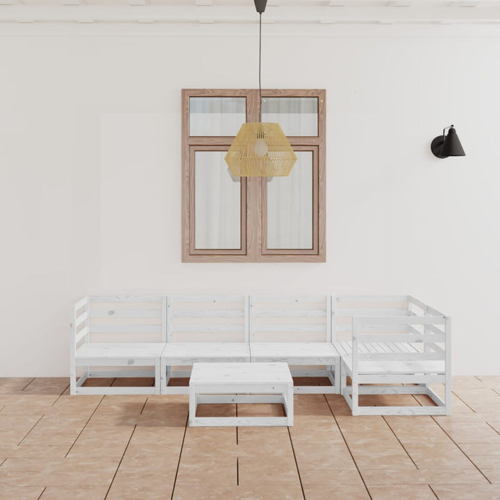 Set Mobilier De Grădină, 6 Piese, , Lemn Masiv De Pin