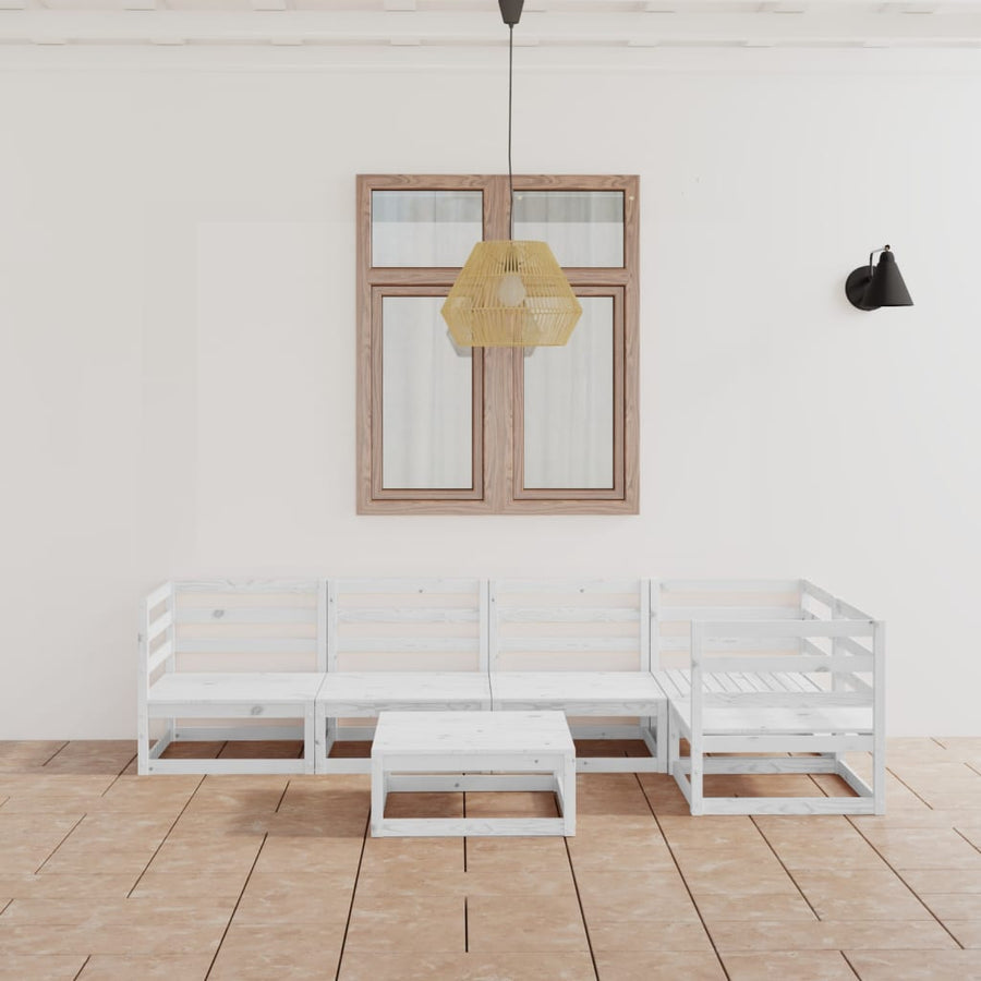 Set Mobilier De Grădină, 6 Piese, , Lemn Masiv De Pin
