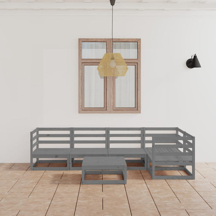 Set Mobilier De Grădină, 6 Piese, , Lemn Masiv De Pin