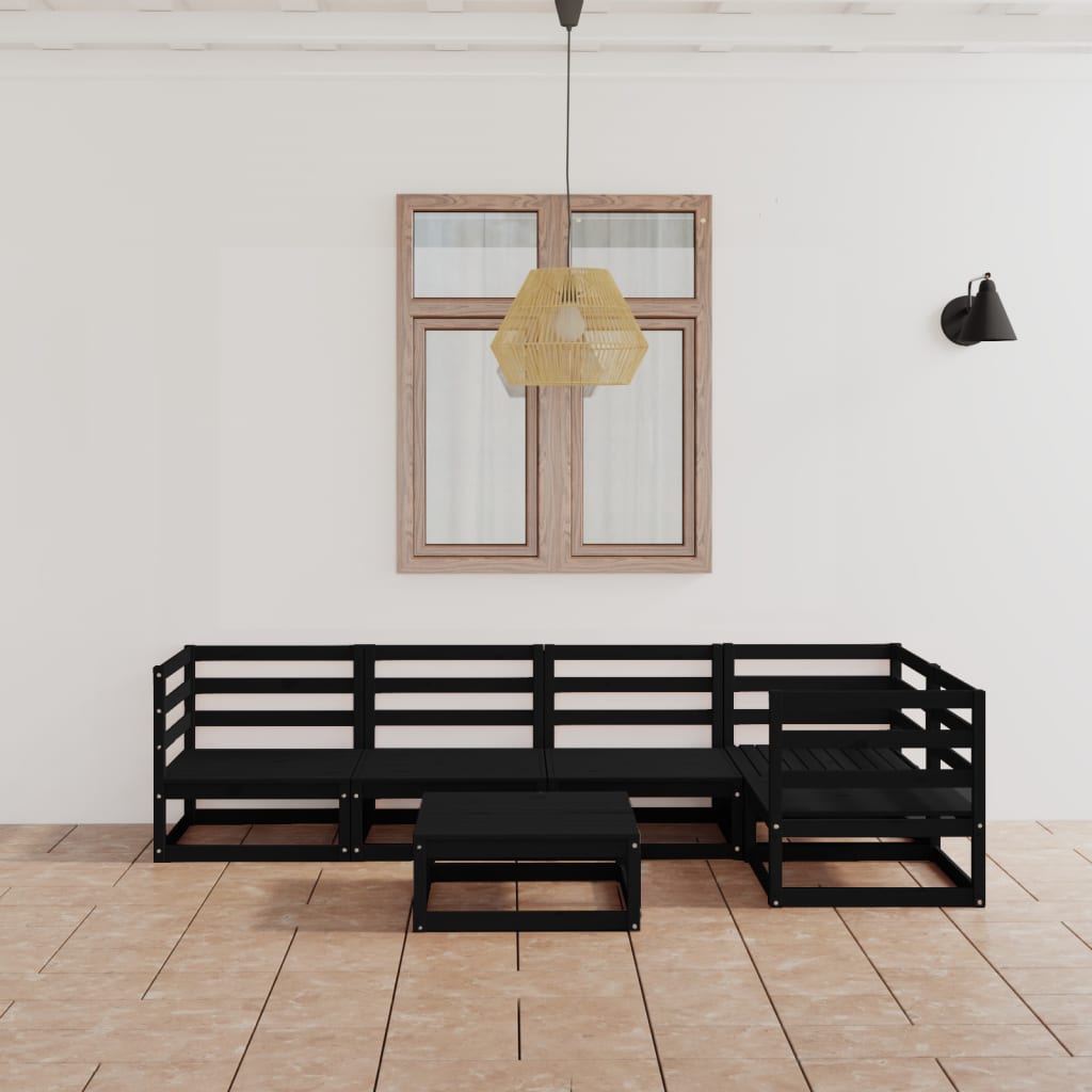 Set Mobilier De Grădină, 6 Piese, , Lemn Masiv De Pin