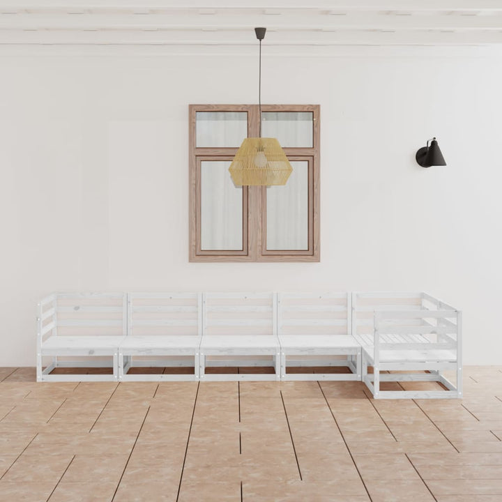 Vixl Set Mobilier Grădină Cu Perne, 6 Piese, Lemn Masiv Pin