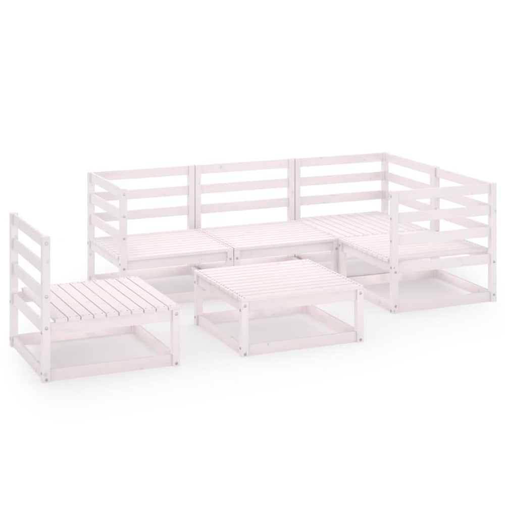 Set Mobilier De Grădină, 6 Piese, , Lemn Masiv De Pin