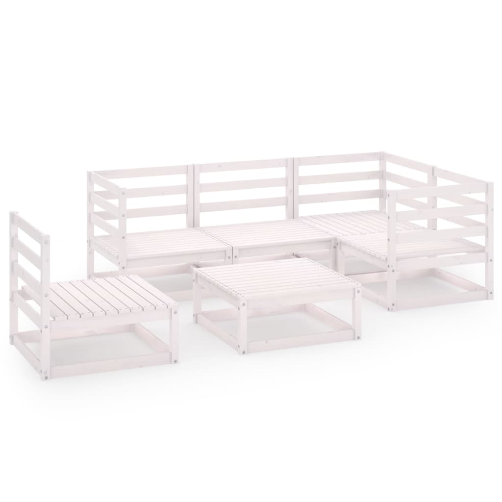 Set Mobilier De Grădină, 6 Piese, , Lemn Masiv De Pin