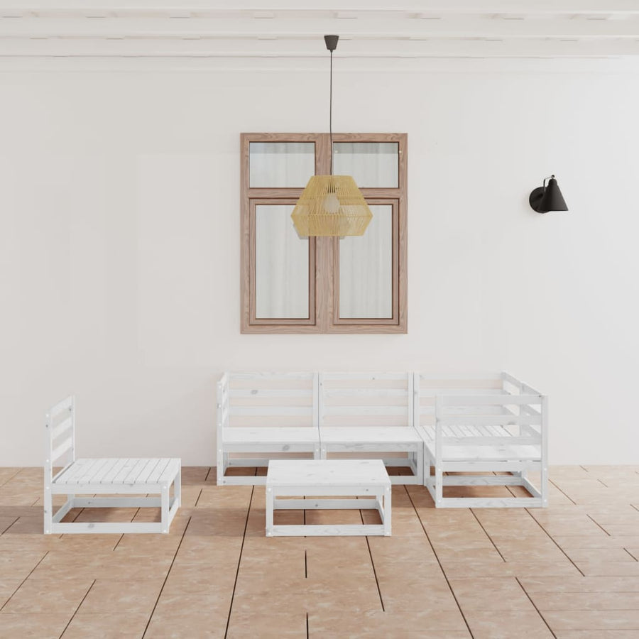 Set Mobilier De Grădină, 6 Piese, , Lemn Masiv De Pin