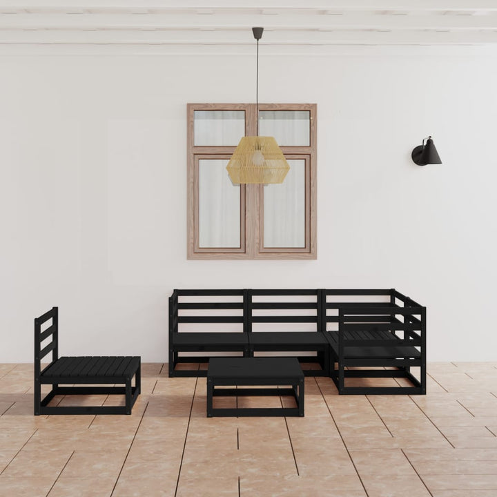 Set Mobilier De Grădină, 6 Piese, , Lemn Masiv De Pin