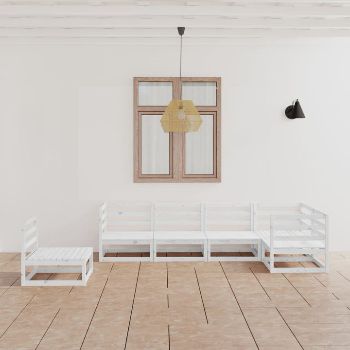 Vixl Set Mobilier Grădină Cu Perne, 6 Piese, Lemn Masiv Pin