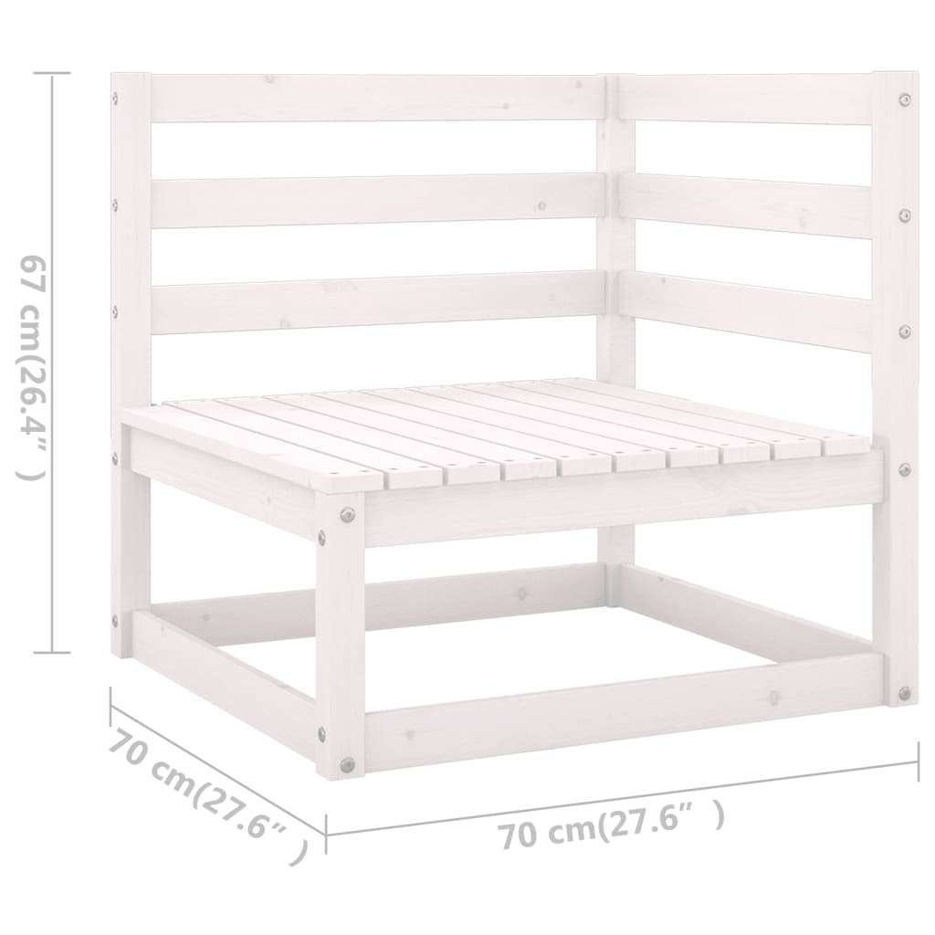 Set Mobilier De Grădină, 8 Piese, , Lemn Masiv De Pin