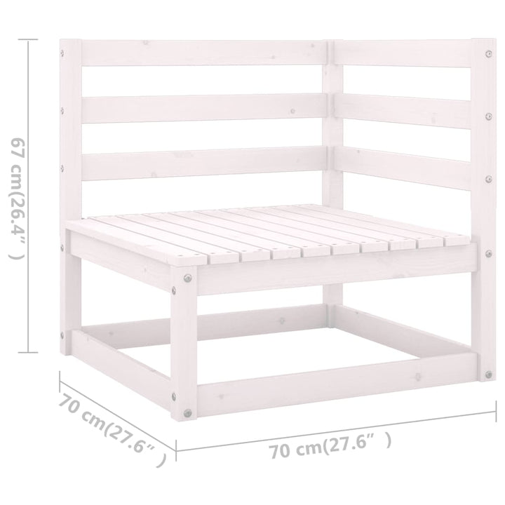 Set Mobilier De Grădină, 8 Piese, , Lemn Masiv De Pin