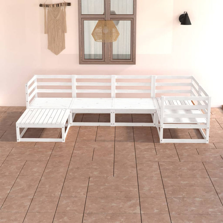 Set Mobilier De Grădină, 6 Piese, , Lemn Masiv De Pin