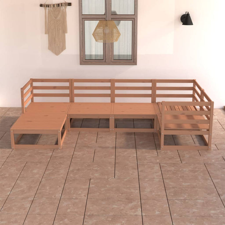 Set Mobilier De Grădină, 6 Piese, , Lemn Masiv De Pin