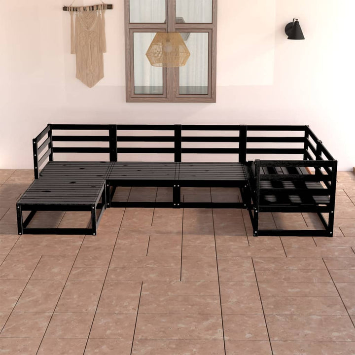 Set Mobilier De Grădină, 6 Piese, , Lemn Masiv De Pin
