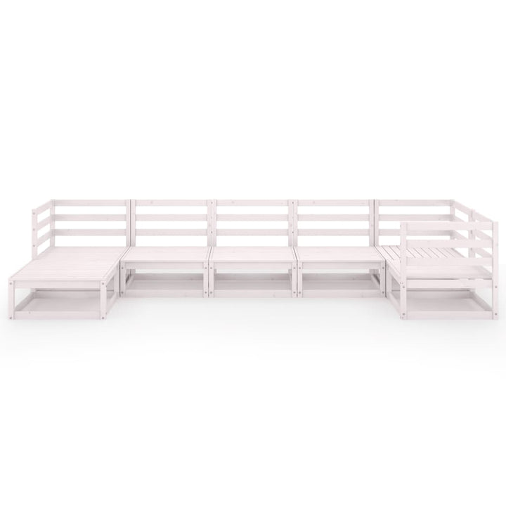Set Mobilier De Grădină, 7 Piese, , Lemn Masiv De Pin