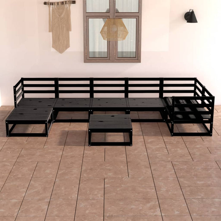 Vixl Set Mobilier De Grădină Din 8 Piese, Lemn Masiv De Pin
