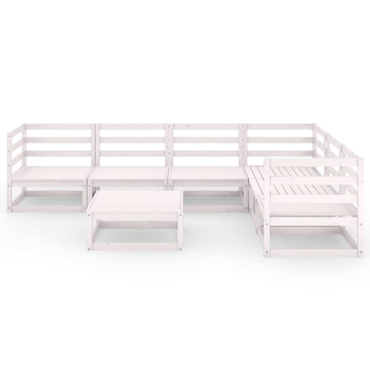 Set Mobilier De Grădină, 7 Piese, , Lemn Masiv De Pin