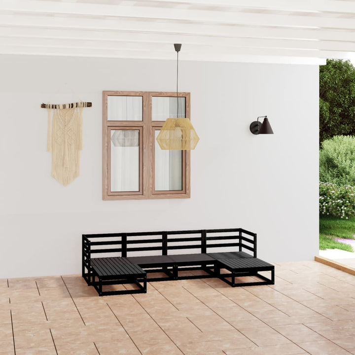 Vixl Set Mobilier Grădină Cu Perne, 6 Piese, , Lemn Masiv De Pin