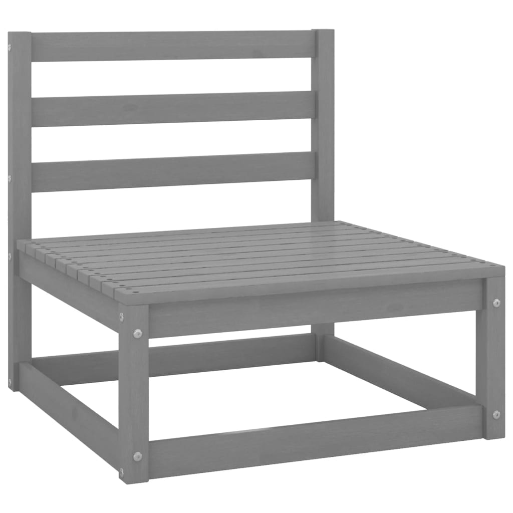 Set Mobilier De Grădină, 10 Piese, Lemn Masiv De Pin
