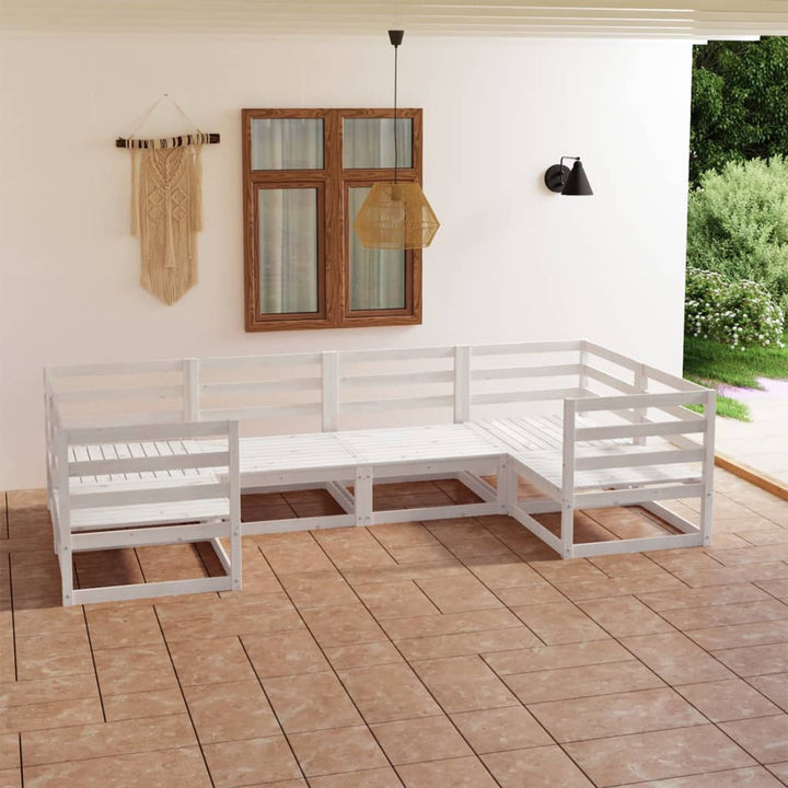 Vixl Set Mobilier Grădină, Perne, 9 Piese, Lemn Masiv Pin