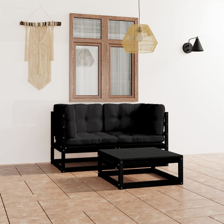 Set Mobilier De Grădină, 3 Piese, , Lemn Masiv De Pin
