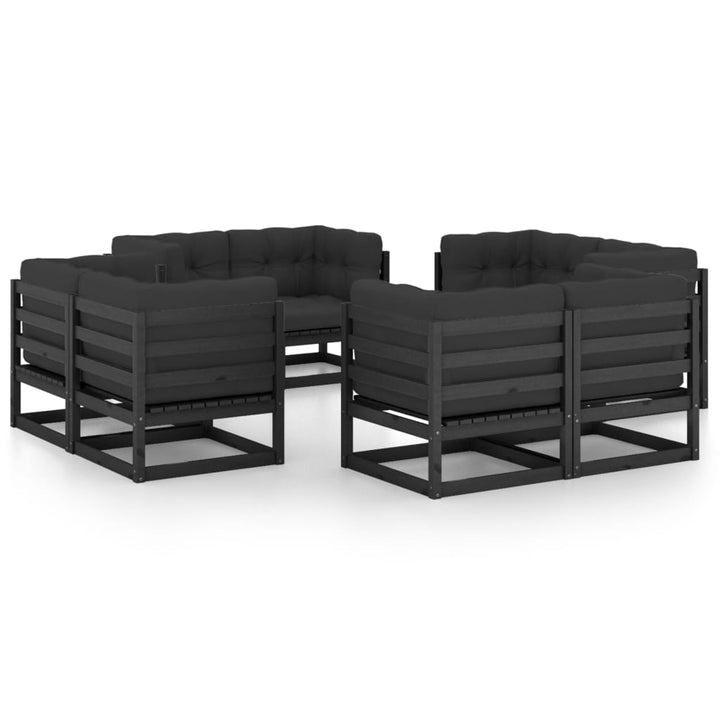 Set Mobilier De Grădină, 8 Piese, , Lemn Masiv De Pin