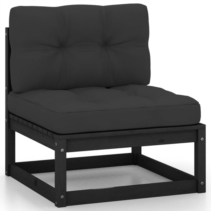 Vixl Set Mobilier Grădină Cu Perne, 8 Piese, Lemn Masiv Pin