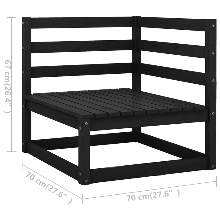 Vixl Set Mobilier Grădină Cu Perne, 8 Piese, Lemn Masiv Pin