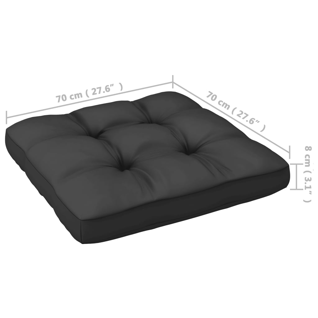 Vixl Set Mobilier Grădină Cu Perne, 8 Piese, Lemn Masiv Pin