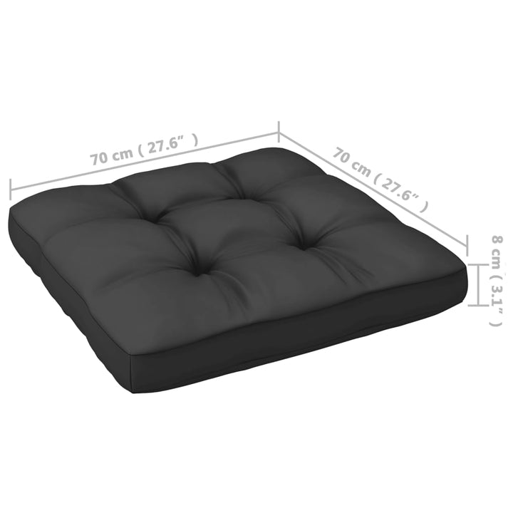 Vixl Set Mobilier Grădină Cu Perne, 8 Piese, Lemn Masiv Pin
