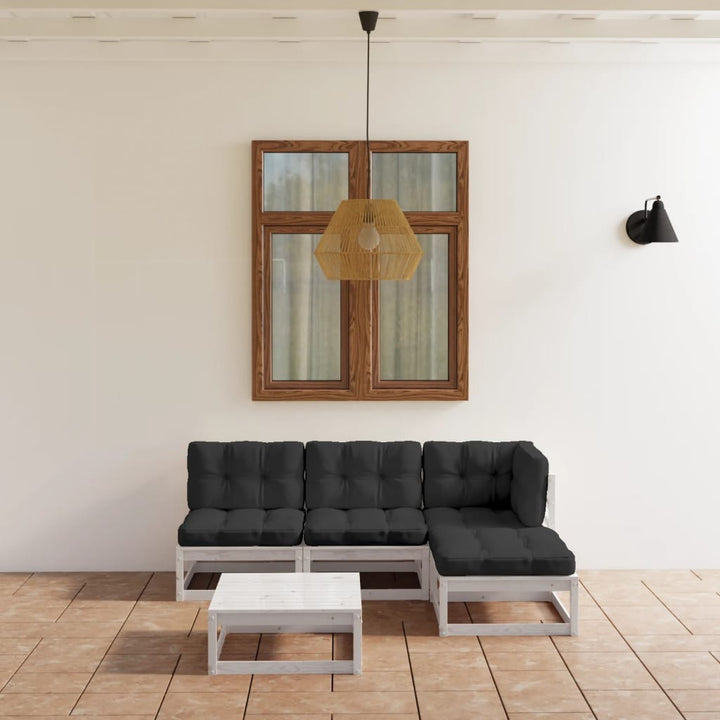 Set Mobilier De Grădină, 4 Piese, , Lemn Masiv De Pin