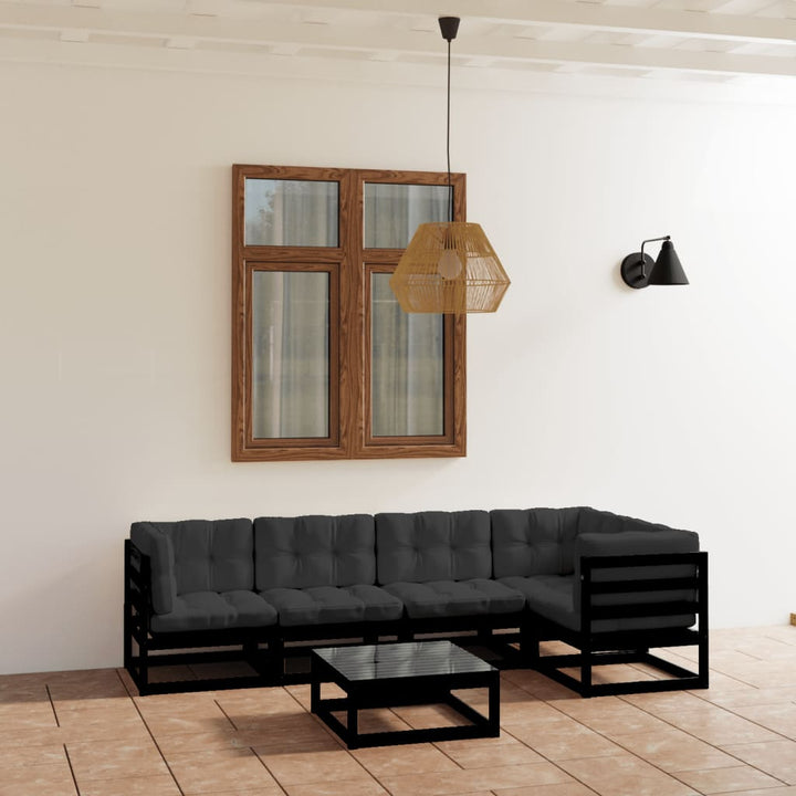 Set Mobilier De Grădină, 6 Piese, , Lemn Masiv De Pin