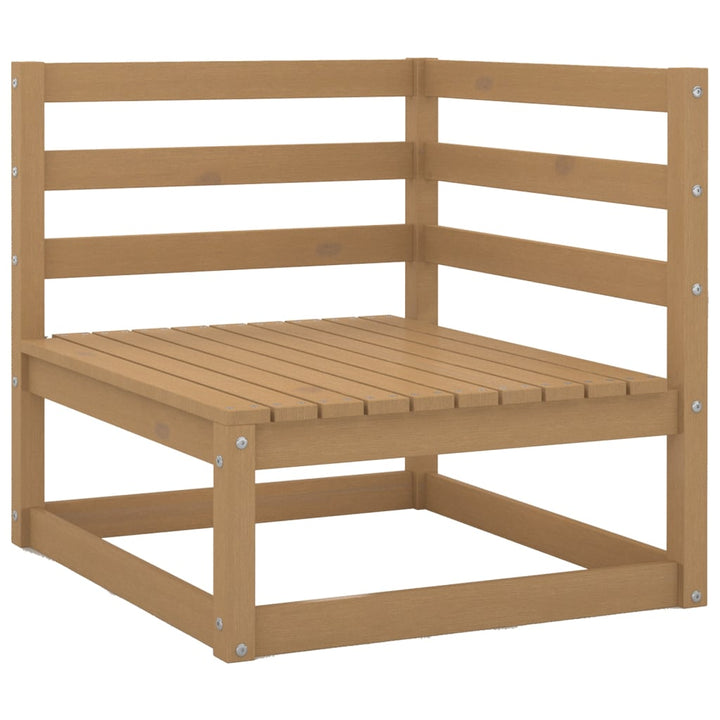 Vixl Set Mobilier De Grădină Cu Perne, 9 Piese, Lemn Masiv Pin