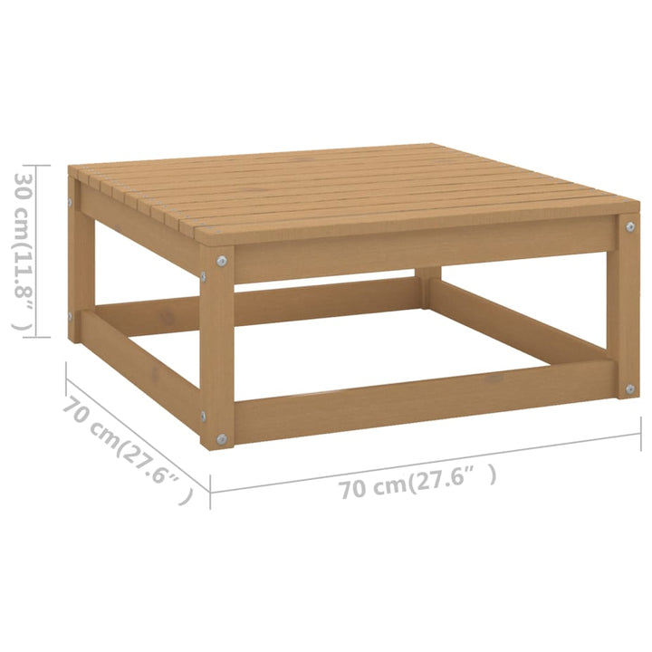 Vixl Set Mobilier De Grădină Cu Perne, 9 Piese, Lemn Masiv Pin