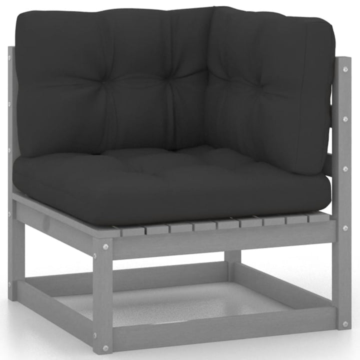 Vixl Set Mobilier De Grădină Cu Perne, 8 Piese, Lemn Masiv De Pin