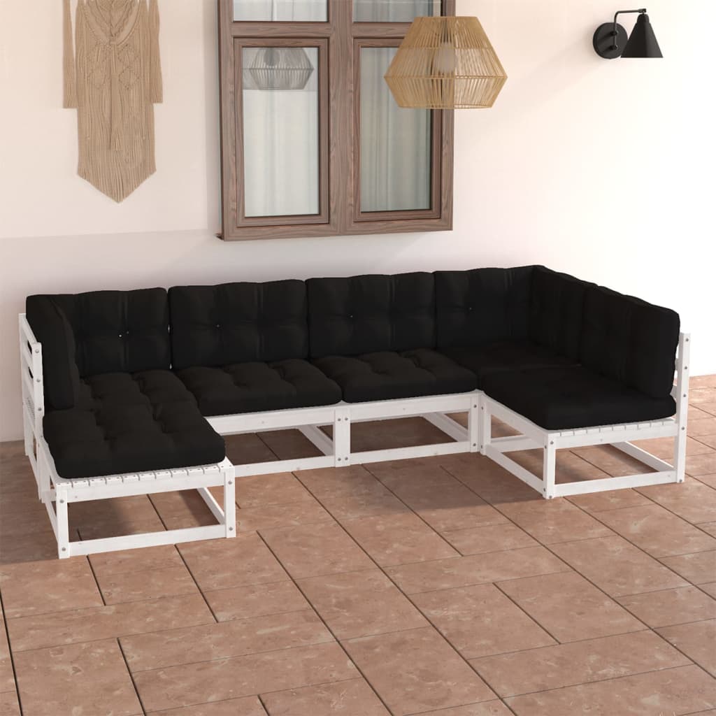 Set Mobilier De Grădină, 6 Piese, , Lemn Masiv De Pin