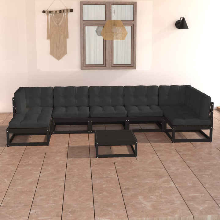 Vixl Set Mobilier De Grădină Din 8 Piese, Lemn Masiv De Pin