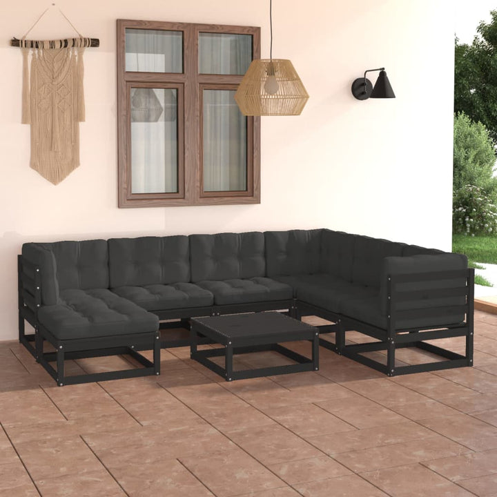Vixl Set Mobilier De Grădină Din 8 Piese, Lemn Masiv De Pin