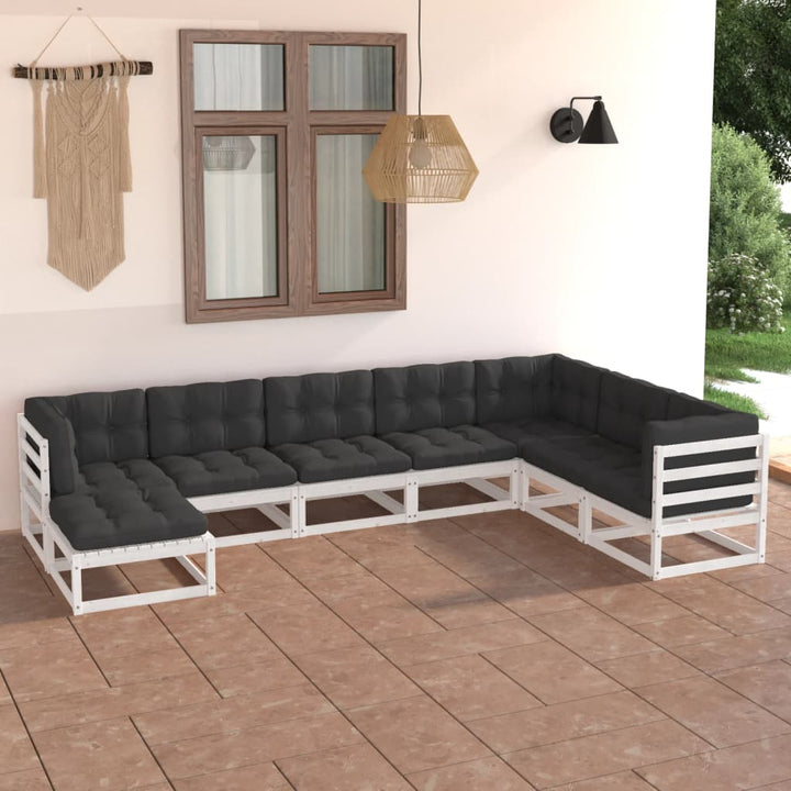 Vixl Set Mobilier De Grădină Din 8 Piese, Lemn Masiv De Pin